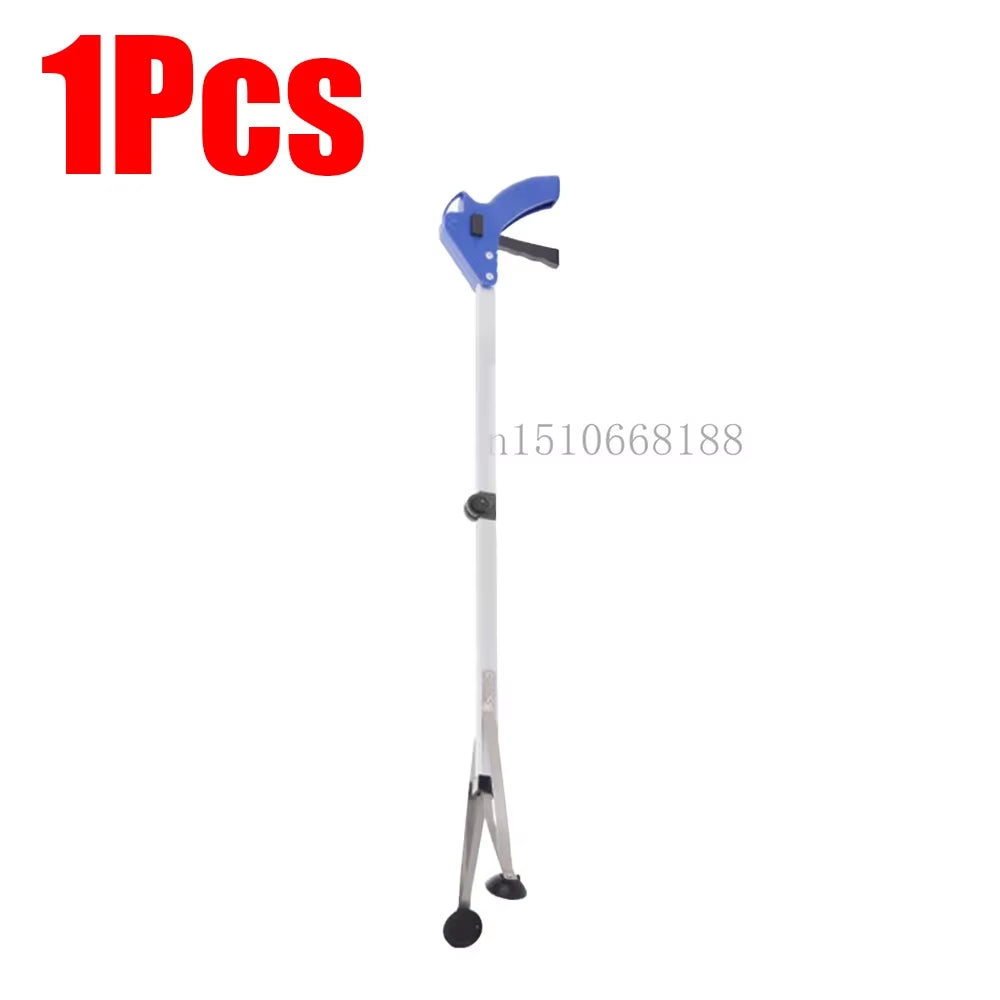 1/2/3Pcs Folding Garbage Picker Household Aluminum Alloy Trash Grabber Waste Leaves Pick Cleaning up Clip Garden Cleaning Tool