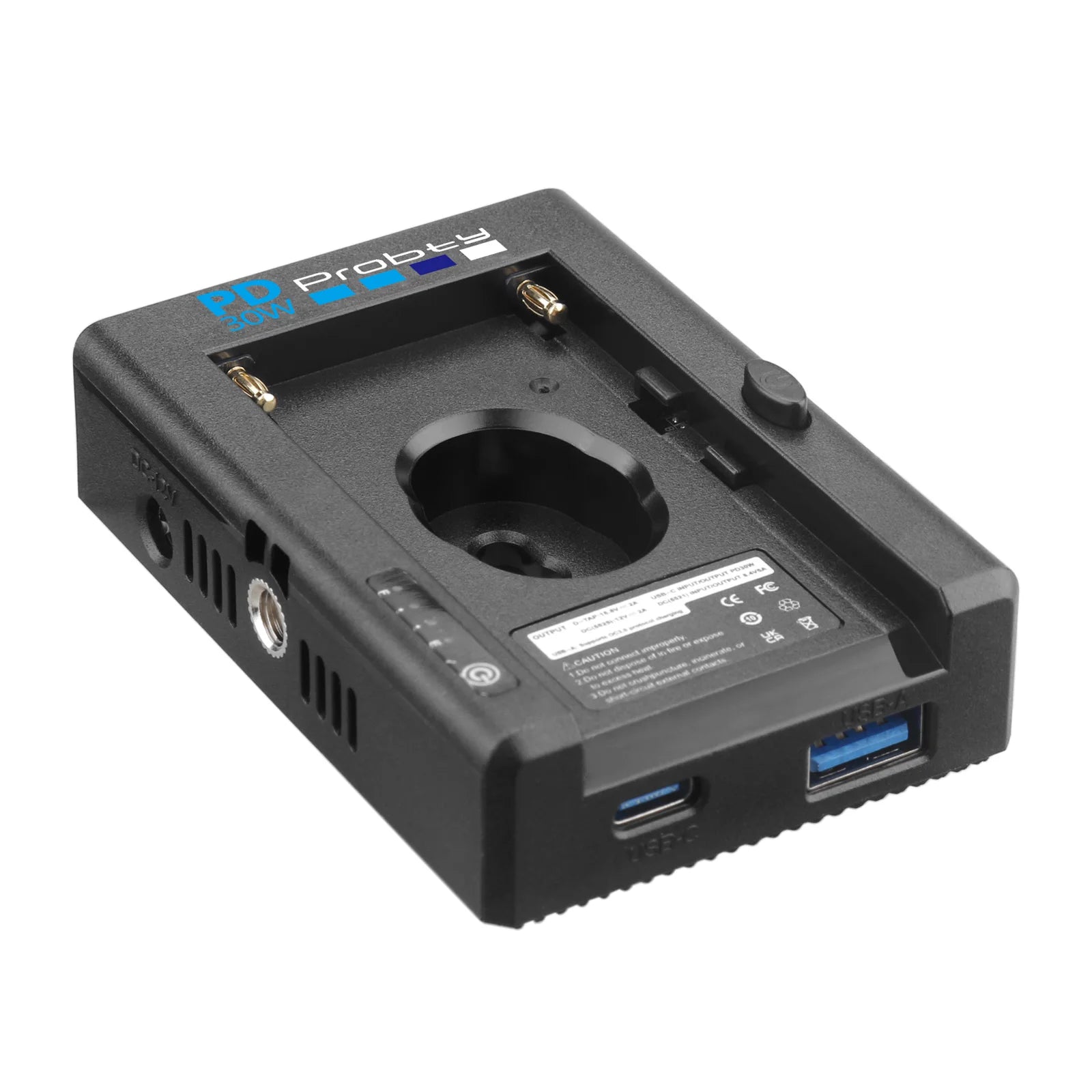 NP-F Battery Adapter Plate for Sony NP-F Battery W PD30W Charging Port 12V 8.4V D-TAP Output Port LED Low Battery Indicator