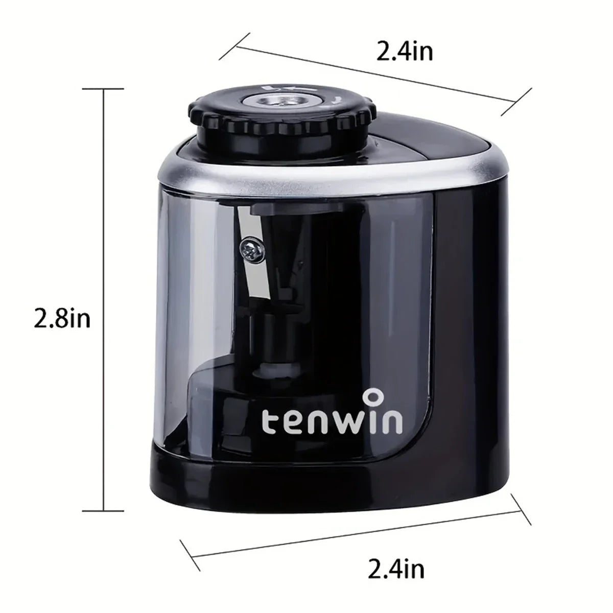 Electric Sharpener Assembly Desktop Automatic Pencil Sharpener Suitable to Pencils (6-8Mm) for Students School Office Stationery