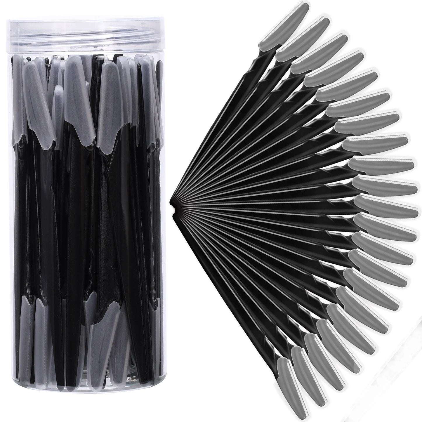 5/10/30/40Pcsbrow Razor and Face Razor for Women and Men, Eyebrow Hair Trimmer and Shaver with Protective Cover,Safe