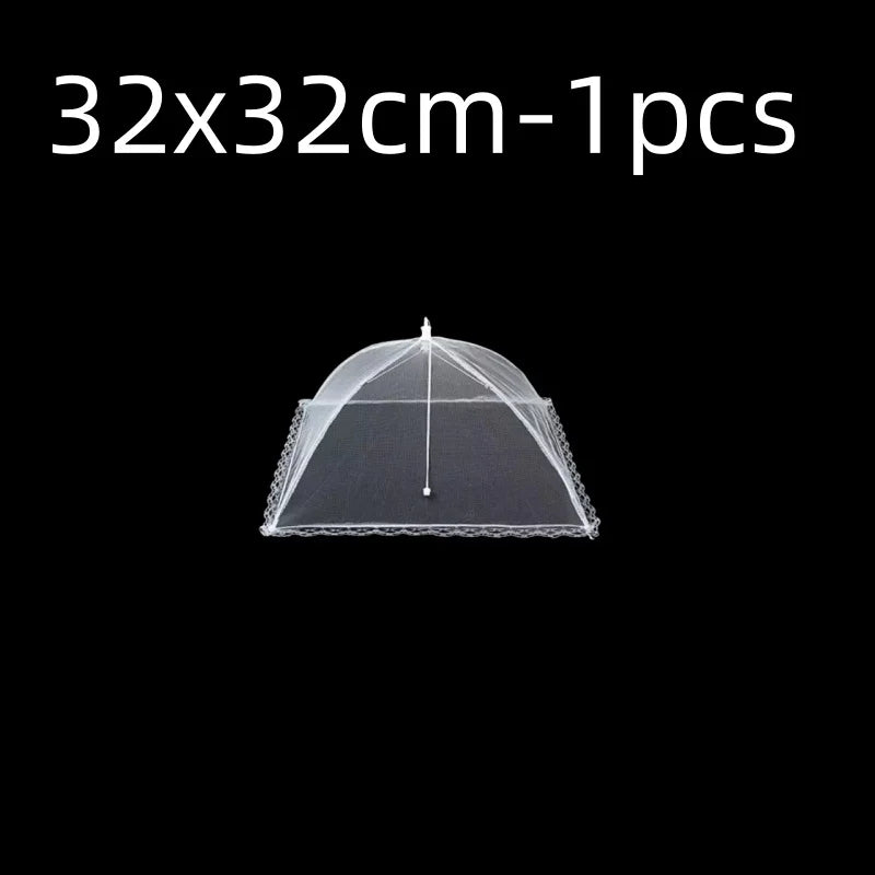 Foldable Food Mesh Cover Fly anti Mosquito Pop-Up Food Cover Umbrella Meal Vegetable Fruit Breathable Cover Kitchen Accessories