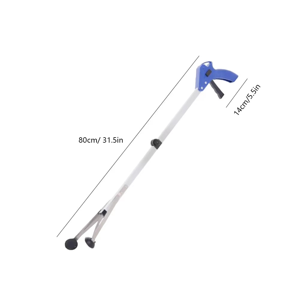 1/2/3Pcs Folding Garbage Picker Household Aluminum Alloy Trash Grabber Waste Leaves Pick Cleaning up Clip Garden Cleaning Tool
