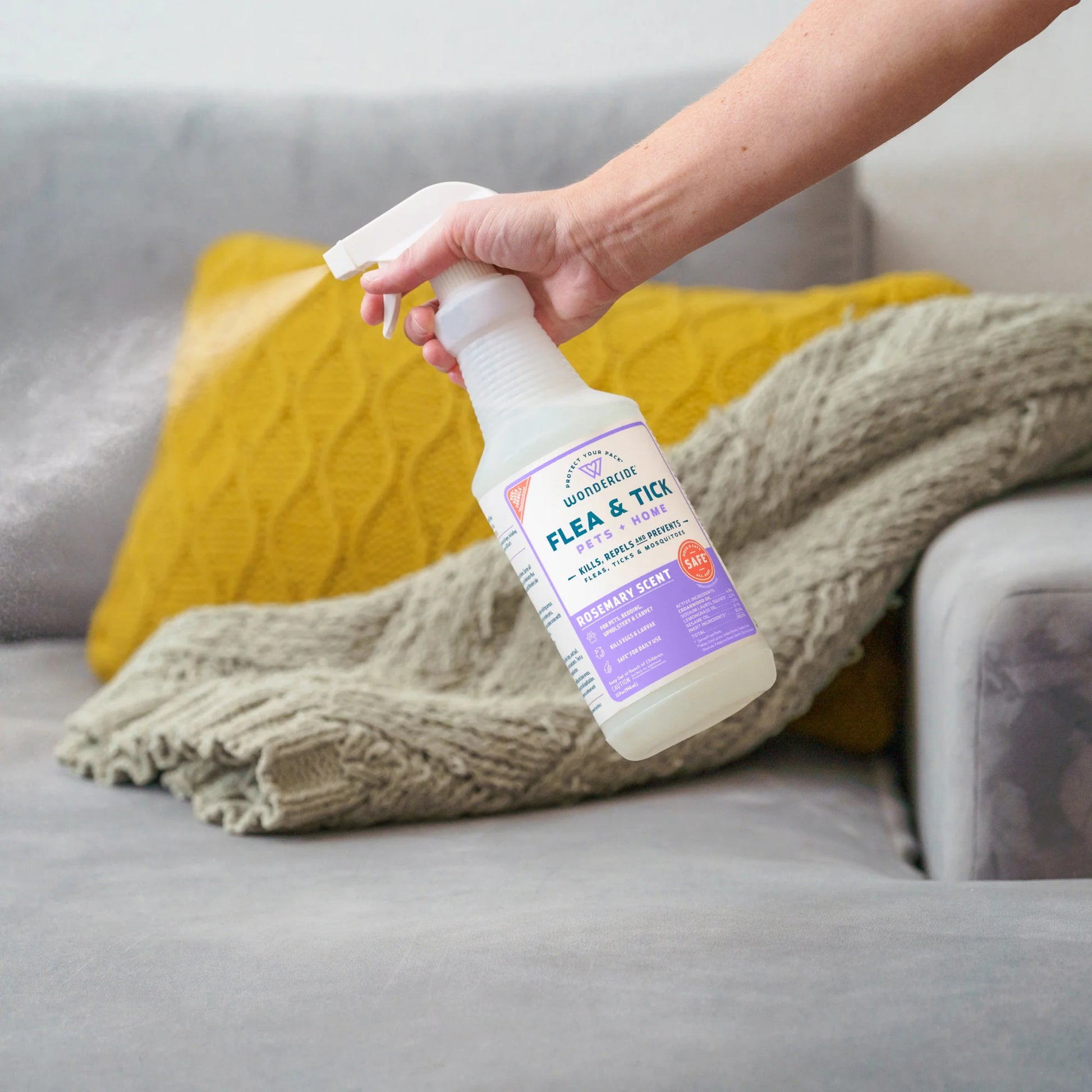 Flea & Tick Spray for Pets + Home
